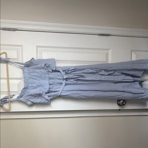 Light Blue Midi Dress